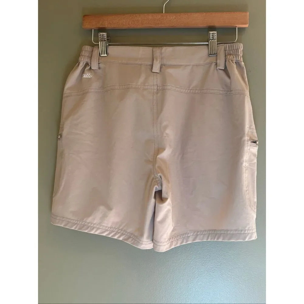 Willit NWT S tan cargo nylon activewear stretchy shorts